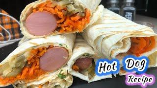 Hot Dog recipe | Hot Dog in lavash | cook tasty and easy