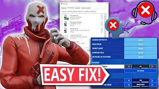 How to Fix Fortnite  Season 4 Voice Chat | Voice Echo | Voice Cracking | Voice Chat Not working