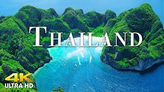 FLYING OVER THAILAND (4K UHD) Beautiful Nature Scenery with Relaxing Music | 4K VIDEO ULTRA HD