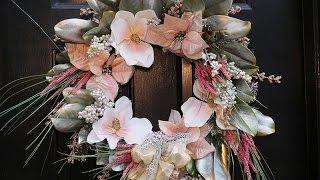 DIY | Blush Magnolia Christmas Wreath