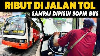 "RIBUT SAMPAI DIPISUI DI JALAN TOL ‼️ KELAKUAN MOBIL INI BIKIN SOPIR BUS EMOSI " | Ribut di Jalan