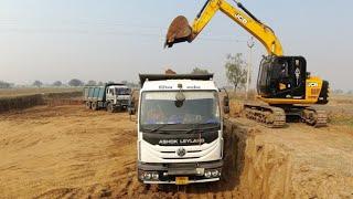 Tata 2518 v/s Ashok Leyland 2820 TU power testing full loading in soil working #hellogagan