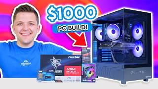 Best $1000 Gaming PC Build Right Now!  [Full Build Guide w/ 1440p Benchmarks]