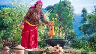 Chicken Fry | घरमा आएका पाहुनालाई सिँगै कुखुरा पकाएर खुवाए | Whole Chicken fry | KanchhiKitchen