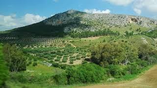 Vista de las Sierras Béticas camino a Ronda