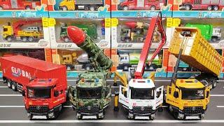 Review Of Metal Diecast Trucks : Container Truck, Military Truck, Concrete Pump Truck, Trailer Truck