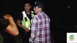 Видео, как сотрудники УПСМ задержали гонщика в Бишкеке
