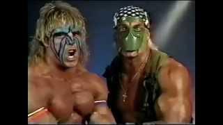 Ultimate Warrior and Hulk Hogan Promo on Match Made in Hell (07-14-1991)