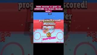 TARA scores a goal in OVERTIME in Brawl Hockey mode  #shorts #funny #shortsvideo