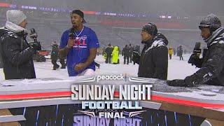 Buffalo Bills’ Greg Rousseau explains how snow affected traction on field | PSNFF | NFL on NBC