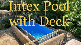 Intex In-Ground Pool with Deck