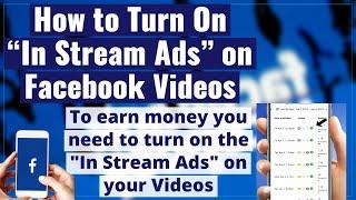 How to Turn on "In Stream Ads" on Facebook Page Videos