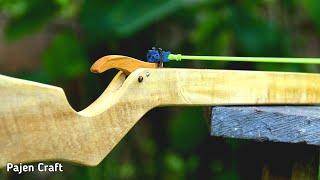 Powerful Wooden Slingshot Easy To Make - DIY Wooden Slingshot