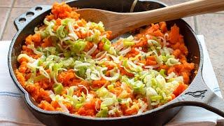 Mashed Carrots with Buttery Leeks Recipe - EatSimpleFood.com