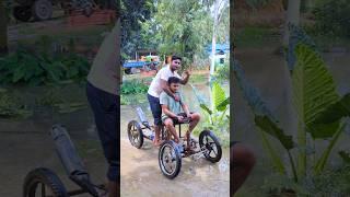 making homemade four wheeler + Bike engine #shots #project #experiment #sujanexperiment