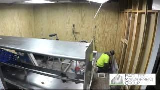 12 Hour Commercial kitchen remodel in 2 minutes