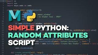 Effortless Randomisation in Maya with Code - Simple Python