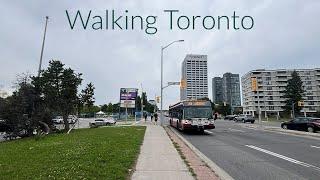 Walking Don Mills Road in North York Toronto’s Flemingdon Park Neighbourhood 7/2/2024