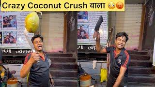 Crazy Coconut Crush Making in Indore | Indian Street Food