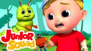 Bug bug canción | Rimas para niños | Educación | Junior Squad Español Latino | Dibujos animados