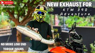 My New Exhaust for 390 Adventure | Motowings Titus | No more Low end torque issues#ktm #390adventure