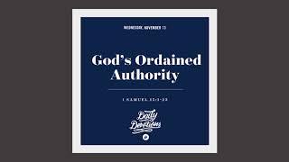 God’s Ordained Authority - Daily Devotion