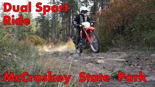 McCroskey State Park Dual Sport Ride. Off road with the CRF 250L