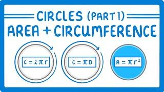 GCSE Maths - How to find the  Area and Circumference of a Circle (Circles Part 1) #106