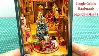 2024 Christmas Jingle Cabin Booknook | DIY Book Nook Kit Assembly