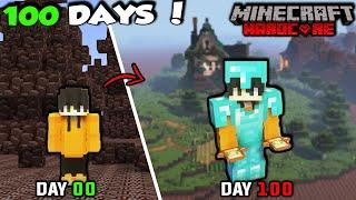 I Survived 100 Days in Ancient Debris Only World in Minecraft Hardcore...