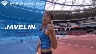 Huihui Lyu 65.54 Wins Women's Javelin Throw - IAAF Diamond League London 2018