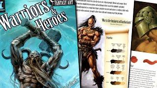 Warriors & Heroes draw & paint fantasy art book review/oreview Alan Lathwell