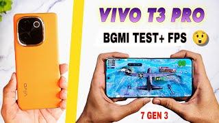 Vivo T3 Pro 5G Bgmi Pubg Test | Bgmi graphics settings, gyro | vivo t3 pro Bgmi gaming battery test