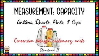 Converting Customary Units of Capacity