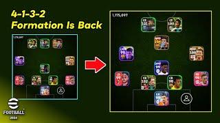 Unique 4-1-3-2 Formation Is Back !!! How To Get Hidden Formations In eFootball 2024 Mobile 