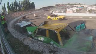 banger racing : crazy crash warneton european championship big bangers 5-9-21..