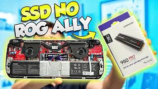 SSD DE 8TB no ROG ALLY X! Como trocar o SSD interno e REINSTALAR o WINDOWS!