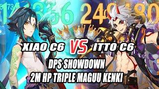 Xiao C6 Triple Crown vs Itto C6 Triple Crown - 2M HP 3 Maguu Kenki DPS Showdown
