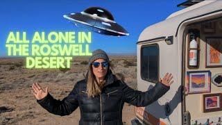 Camping Alone in Roswell's Desert! (Solo Female Adventurer)