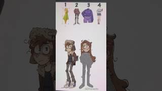 Which one is correct ? Dipper and Mabel from Gravity Falls #gravityfalls #art