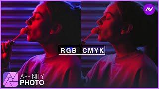 How To Switching Between RGB To CMYK  In Affinity Photo 2 [ Convert RGB To CMYK ]