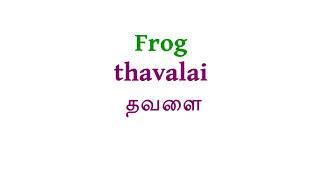 How to pronounce Frog in Tamil