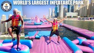 Semma Galatta  at World's Largest Inflatable Water Park | AquaFun Water Park, Dubai