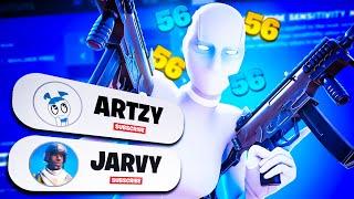 Trying The *BEST* AIMBOT Controller Settings... (ft. Jarvy & Artzy)