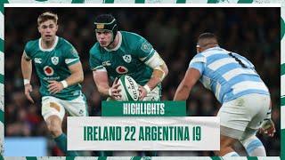 Highlights: Ireland 22 Argentina 19