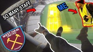 SNEAKING INTO WEST HAM STADIUM... *Almost caught*