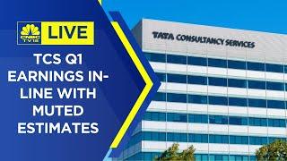 LIVE: TCS Q1 FY24 Earnings In-Line With Muted Estimates | Earnings Central | CNBC TV18 | TCS Q1 LIVE