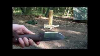 Camping, Knife Tests, and Fatwood Fire