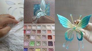 let's make a beautiful butterfly /paper crafts /paper flowers /  mom hand work /#shots