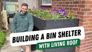 Building a Bin Shelter with Living Roof